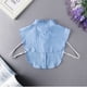 thumbnail image 2 of Cuello de blusa desmontable a rayas azules para mujer, 2 of 3
