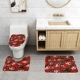 thumbnail image 2 of Juego de alfombras de baño de 3 piezas del equipo KC_Chiefss Alfombra antideslizante para baño de 31,5 x 20 pulgadas, 2 of 7
