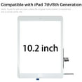 thumbnail image 5 of for iPad 7/8 (7th 8th Gen) Screen Replacement Digitizer Touch Glass 10.2", for 7th 8th Generation A2197 A2198 A2200 A2270 A2428 A2429 A2430, Full Repair Kit+Home Button [White], 5 of 7