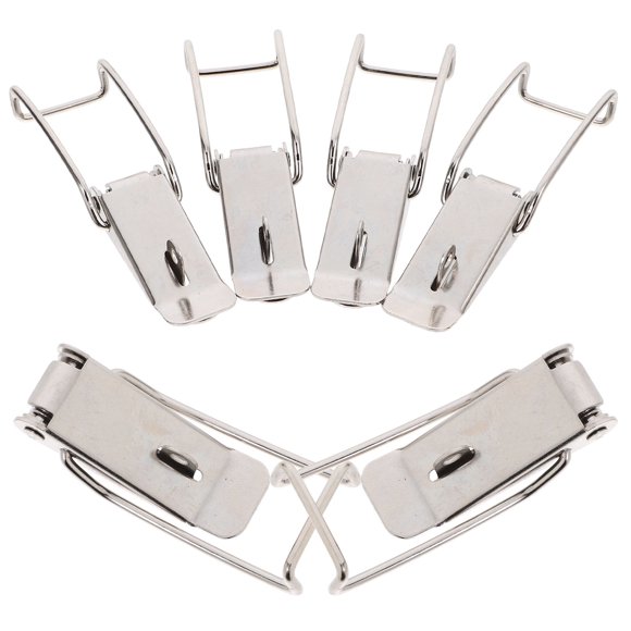 BESTYASH 6Pcs Fastening Stainless Steel Toggle Clamp Door Hook Latch Locking General Users