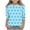 Light Blue, variant on RRMuAzgs Girls Crewneck Cute T Shirts Trendy Floral Graphic Printed 3/4 Sleeve Shirts Spring Summer Casual Tops 3-12 Years