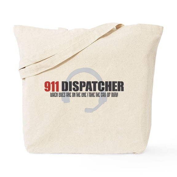 CafePress - 911 Dispatcher Tote Bag - Unisex Canvas Tote Bag, Beige, 1-Piece