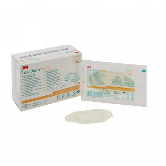 3M Tegaderm  Pad Film Dressing, 2 x 2.75 Inch, 200 Count