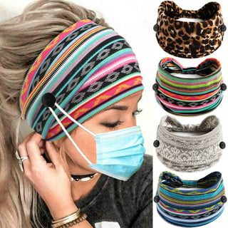 Frehsky headbands for women Women Print Headband Elastic Head Wrap Hair  Band Bandana Headband Purple