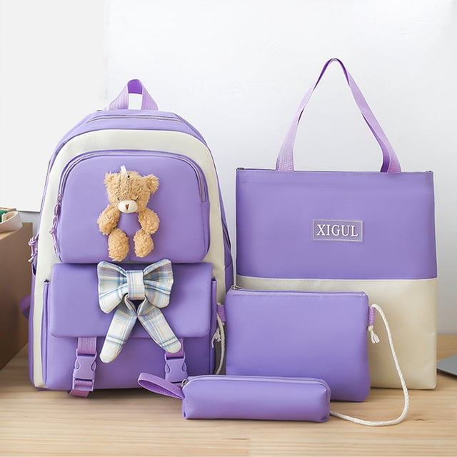 TopLLC Backpack Multi Piece Backpack Student Backpack Girl Lightweight Student Backpack Outdoor Travel Backpack Childrens backpack