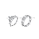 thumbnail image 4 of Xihbxyly Anillos de Pareja, Elegante Banda de Acero y Titanio, Impresionante Detalle de Piedras Preciosas, Regalo Perfecto para Aniversarios, Cumpleaños, Día de San Valentín, Ideal para Parejas, Eleg, 4 of 7