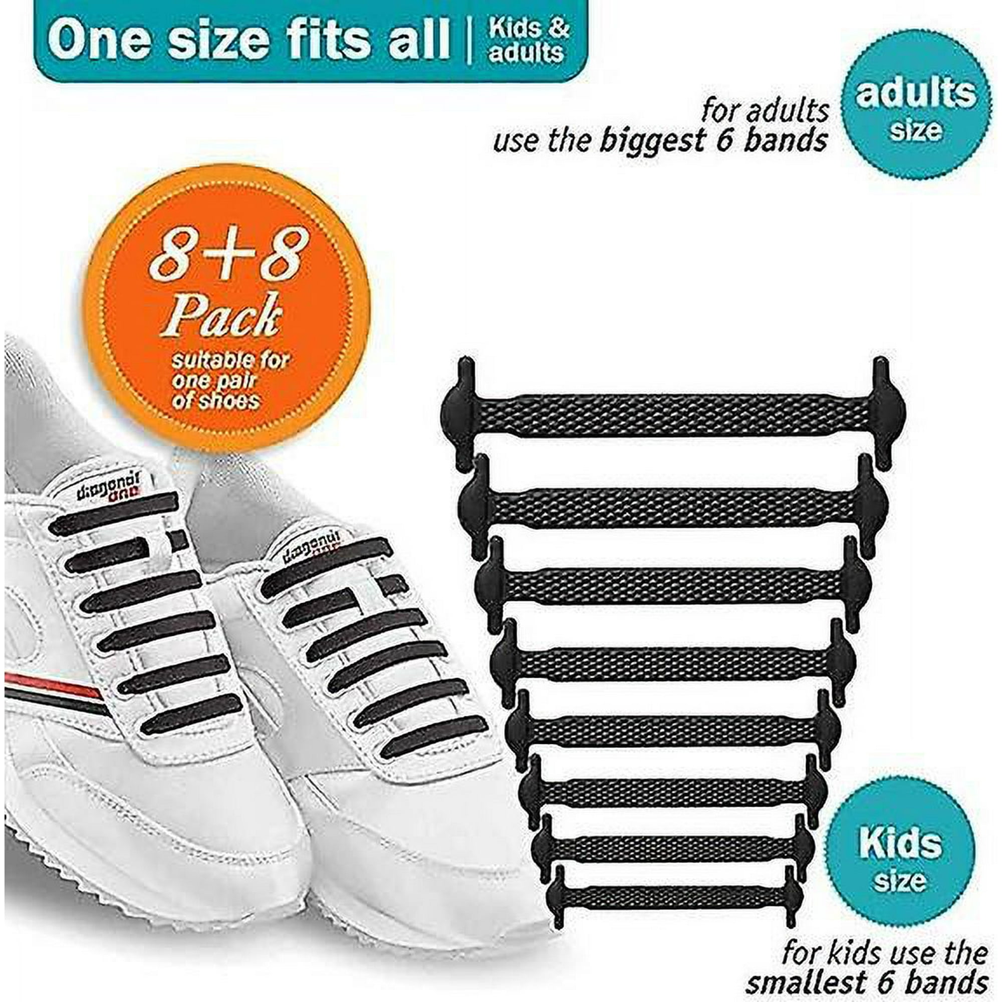 Color 16 Roots Knotless Shoe Laces For Kids And Adults Elastic Sneaker Shoelaces Flat Silicone Shoelaces For Running Shoes