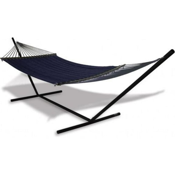 Hammaka Universal Stand and Quilted Olefin Double Hammock Combo