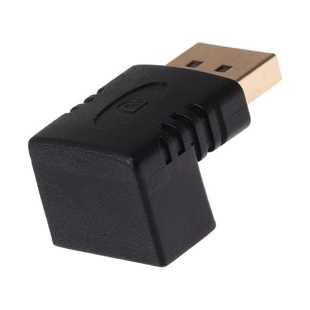 Methold Mini adaptador de ángulo de 90 grados hacia abajo Conector de cable convertidor de conector en ángulo izquierdo y derecho DP de 270 Type3 NO3