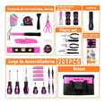 thumbnail image 2 of Juego De Herramientas Mecánicas Para Mujer 207 Piezas, Rosa con Negro, 2 of 5