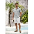 thumbnail image 4 of COOFANDY Mens Short Sleeve Dress Shirts Casual Summer Button Down Shirt with Pocket, 4 of 7