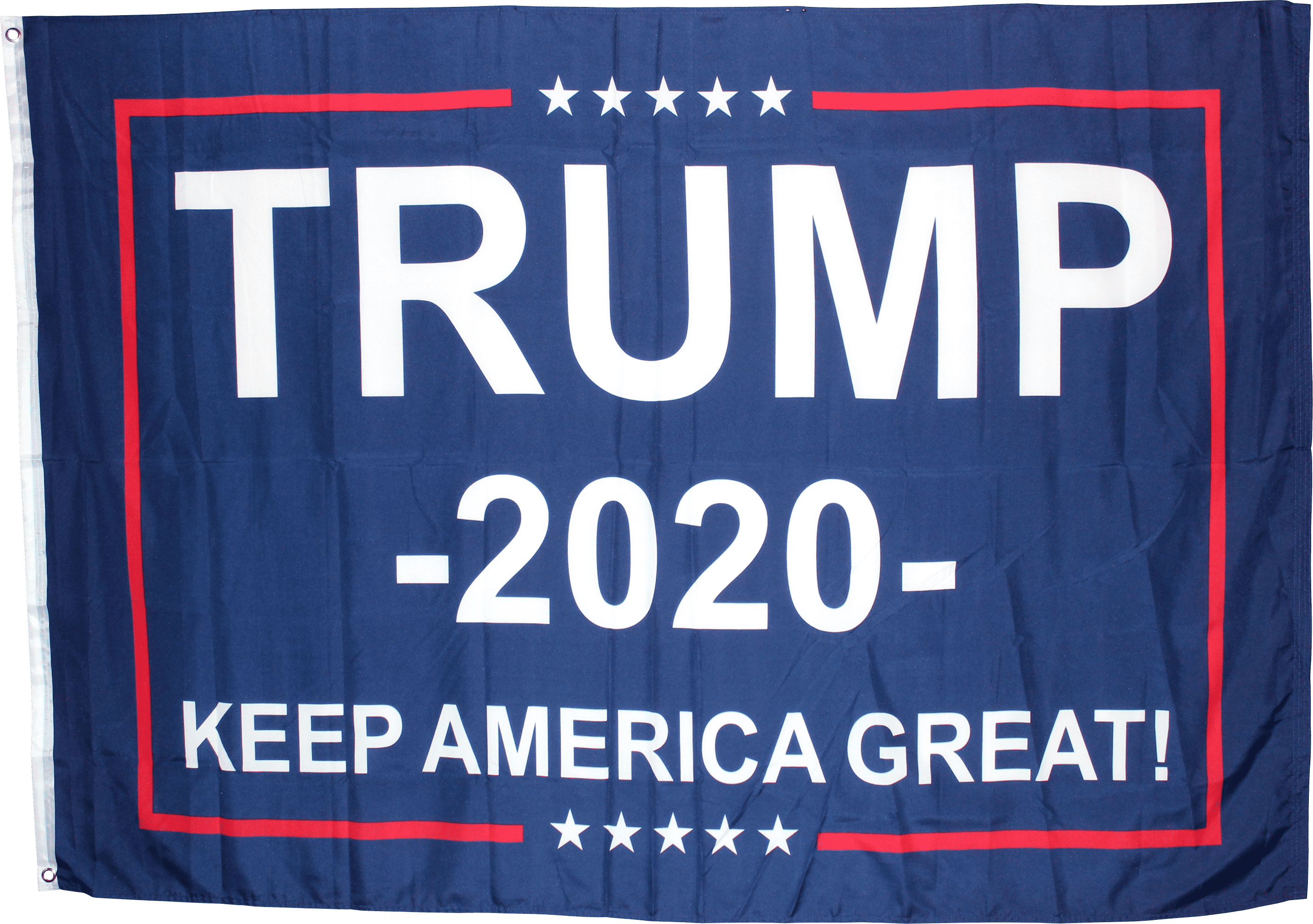 Trump 2024 Blue Double Sided 150D Woven Poly Nylon 12"x18" Flag Grommets Banner 