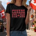 thumbnail image 2 of Ramiter T-Shirts Canadiens pour Femmes T-Shirts pour Femmes T-Shirt Graphique pour l'Été Tenue Décontractée Confortable Manche Courte Col Rond T-Shirt avec Imprimé Fête du Canada Patriotique Hauts pour Femmes, 2 of 4