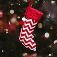 thumbnail image 3 of Worallymy Calcetín de Navidad de punto Decoración Calcetín de Navidad Caramelo Merienda Bolsa colgante Adorno Decoración Niños Regalo Familia Chimenea Árbol Raya blanca roja Worallymy JD735895268, 3 of 7