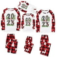 thumbnail image 3 of Penkiiy Christmas Pajamas for Family Matching Pjs Set, Red Plaid Reindeer Holiday Xmas Pajamas for Women Men Kids Red 3XL, 3 of 9