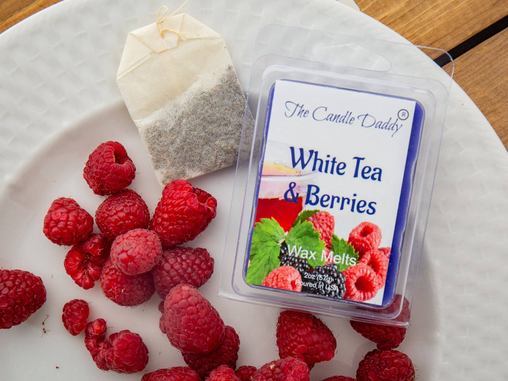 5 Pack - White Tea and Berries - Herbal Tea and Sweet Berry Scented Melt- Maximum Scent Wax Cubes/Melts - 2 Ounces x 5 Packs = 10 Ounces