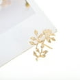 thumbnail image 5 of Unique Bargains 1 Pc Ponytail Buckle Hair Clip Leaf Hair Ponytail Cuff for Women Gold Tone, 5 of 6