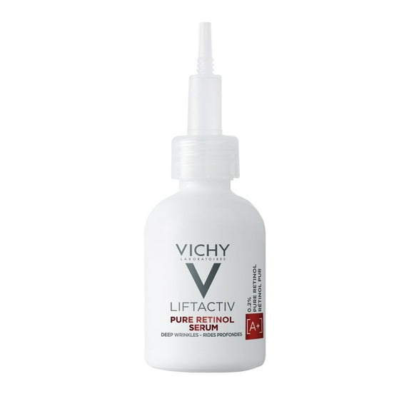 Vichy LiftActiv Pure Retinol Serum for Face, Anti-Aging Face Serum for Wrinkles & Fine Lines, .2% Retinol + Peptides, Resurfaces Skin Sexture To Smooth & Firm Skin, 1 Fl. Oz.