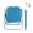 thumbnail image 2 of Chaise de Plage pour Enfants avec Parapluie Ajustable, Chaise de Sable Pliable pour Sac à Dos, Chaise de Camping Extérieure Portable pour Pique-Niques, Vacances, Fêtes, Concerts, Facile à Installer, 2 of 7