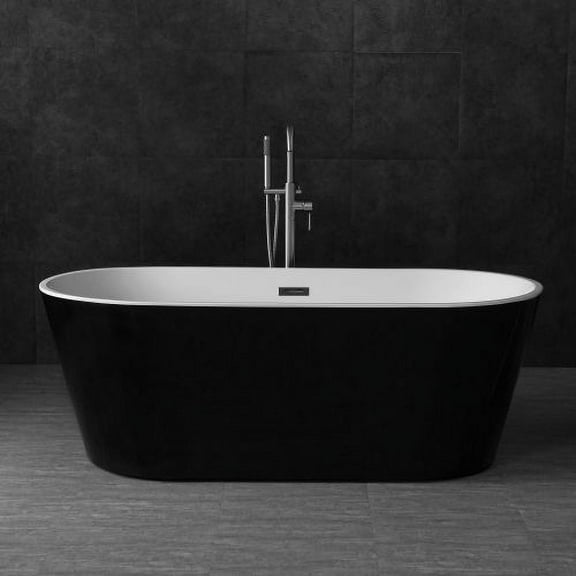 WOODBRIDGE 67" Freestanding Bathtub Contemporary Soaking Tub BTA1813