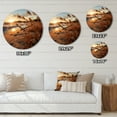 thumbnail image 4 of Designart "Sunrise Breeze on the Beach V" Nautical & Beach Oversized Wall Clock, 4 of 5