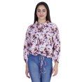 thumbnail image 1 of Moomaya Printed Tops For Womens Balloon Sleeve Collared Button Down Casual Shirt, 1 of 7