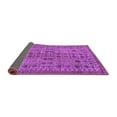 thumbnail image 2 of Ahgly Company Indoor Round Abstract Purple Modern Area Rugs, 6' Round, 2 of 4