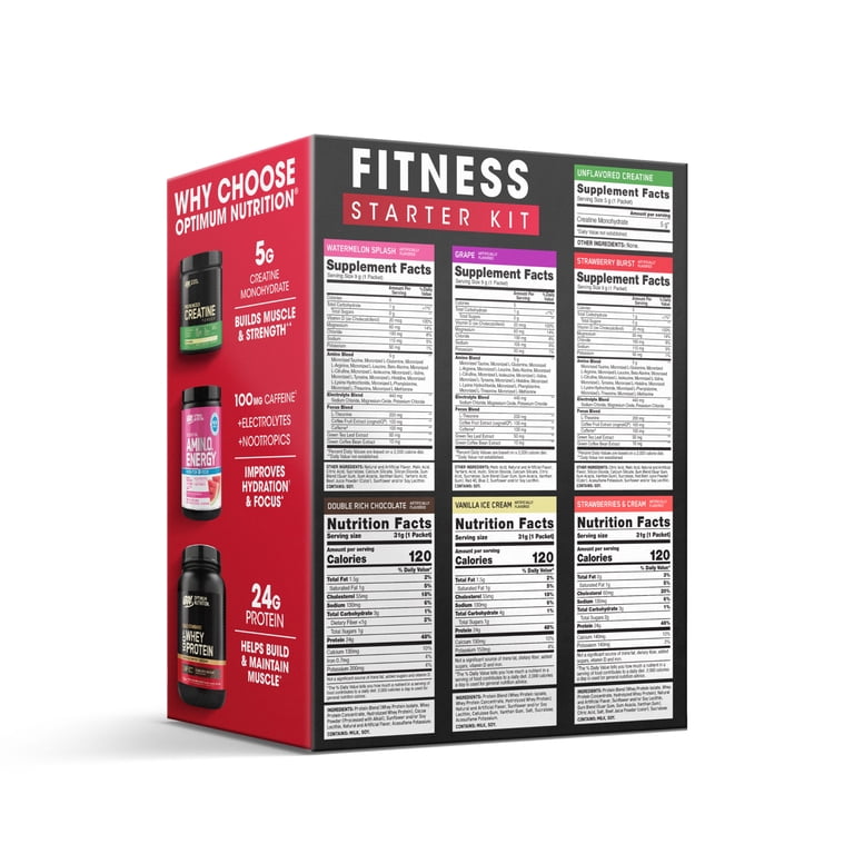 Optimum Nutrition Fitness Starter Kit - Includes Gold Standard 100