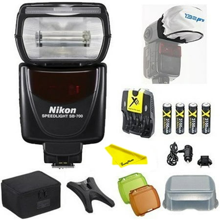 Nikon SB-700 AF Speedlight Flash for Nikon Digital SLR Cameras + Buzz-photo Basic Flash Accessory Bundle