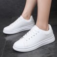 thumbnail image 3 of Zapatos blancos de primavera y otoño para mujer, zapatos casuales para estudiantes, zapatos de tabla para mujer coreana, zapatillas de deporte de suela plana a juego, 3 of 6
