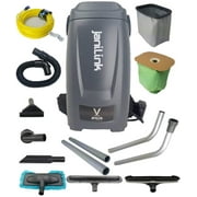 janiLink Jet Force Backpack Vacuum Ultra Quiet & Powerful Commercial Grade