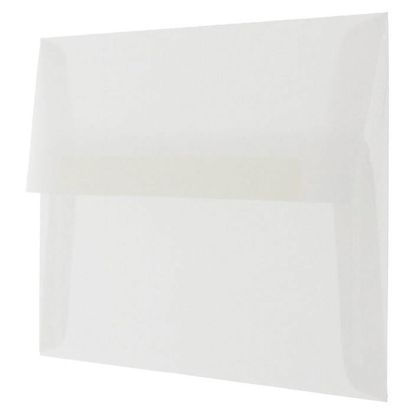 JAM Paper A6 Translucent Envelopes, 4 3/4 x 6 1/2, Clear, 250/Pack