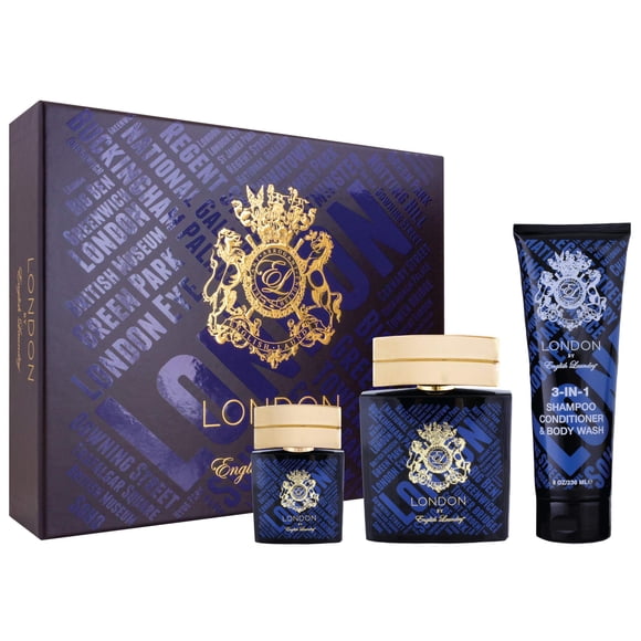 Set de regalo de perfume English Laundry London EDP de larga duración