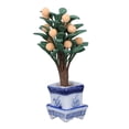 thumbnail image 3 of Decoración De Casa De Muñecas, Casa De Muñecas De Porcelana Blanca Y Azul Vívida, Mini Naranjo, Accesorio Fotográfico En Miniatura Brillante Y Elegante Para Niños Para, 3 of 7