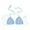 D267/Light Blue, variant on Afdoent Womens Bikini Tops Women's Casual Hand Crocheted Solid Color Swimsuit Bikini Tops Only