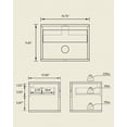 thumbnail image 2 of Joyyskill Floating Nightstand Set of 2 with Drawer, Small Wall Mounted Bedside End Table, Modern Night Stand, Natural Oak, 2 of 7
