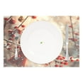 thumbnail image 2 of Ryvnso Placemats Set of 4 Cardinal on Berry Tree Dining Mats Heat-Resistant Non-Slip Washable Table Mat, 2 of 8