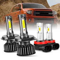 LED Headlight High Low Beam Fog Light Bulbs 6000K for Toyota Tundra 2014-2021 4x