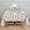 thumbnail image 3 of Brown Boho Eye and Rainbow Pattern Square Tablecloth,Waterproof Square Table Cover,Wipeable Spillproof Washable Table Cover for Home Kitchen Party Decor 42"X42"(107x107cm), 3 of 6