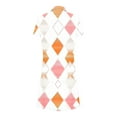 thumbnail image 4 of Ovzne Robes d'Été pour Femmes Robe Mode Femmes Imprimé Floral Col en V Manches Courtes Robe Ample et Confortable Robe de Vacances Manches Courtes Imprimée Liquidation, 4 of 6