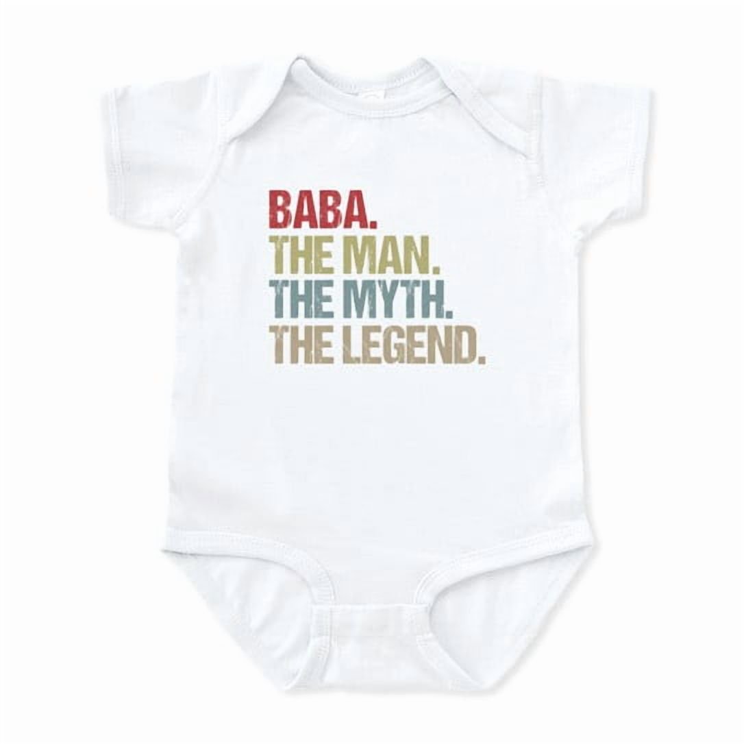 CafePress - Baba The Man Myth Legend Father's Day Gift Idea - Cute Infant Baby Bodysuit Romper