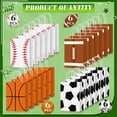 thumbnail image 2 of NexTone 24 Pcs Sports Party Favor Bags Football Baseball Goodie Treat Gift Bags with Handles for Soccer Basketball Baseball Sports Themed Birthday Party Decoration Kids Baby Shower Supplies, 2 of 7