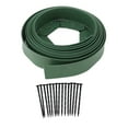 thumbnail image 2 of No Dig Landscape Edging, Landscape Edging Kit Plastic Landscape Edging Lawn Edging Roll Kit Straight Top Garden Border Include 30 Spikes For Garden Lawn Yard Pathway, 2 of 8