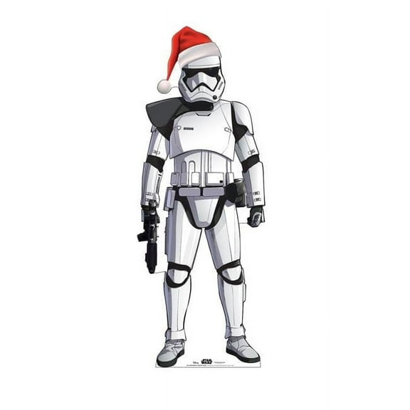 72 x 27 in. Stormtrooper Holiday Outdoor Cardboard Cutout