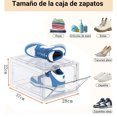 thumbnail image 2 of Caja Organizador De Zapatos Acrilico Apilables Kimhi Para Tenis Sneakerbox Con Puerta Iman Zapatero Multifuncional Transparente, 2 of 6