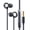 3.5mm black, variant on Sweatproof Sport In Ear Headphones Builts in Microphones for Clear Call 13mm Composite Diaphragm Enhances Music Playback