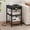 black/2p, variant on 15.7" Small Side Table with Charging Station, USB & Socket, 3-Layer Adjustable Storage Bedside Cabinet & Coffee Table