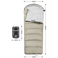 thumbnail image 1 of Sleeping bags,Cold Weather 12c- -18c Cold-resistant Split Into Use -18c Cold-resistant With Khaki Persons Weather 12c- -18c Huiop Mewmewcat Warm Splicable Use Cold-resistant Warm Splicable, 1 of 7