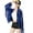 Royal Blue, variant on Womens Sparkling Sequins Fringe Long Sleeve Short Jackets with Tassels Open Front Outerwear for Discos Night Cowgirl Top