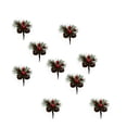 thumbnail image 4 of Christmas Pine Cone Snowy Picks Simulation Berry Pendant 10pcs PVC Florist Decoration DIY Mini Artificial Plant, 4 of 6